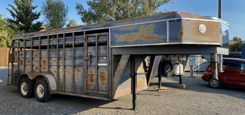 1990 Titan Gooseneck Stock Trailer For Sale Stickshift Motors Cody, WY